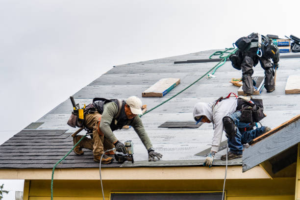 Professional Roof Replacement technician working in Pipe Creek, TX